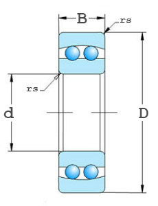 Self-aligning ball bearings cylindrical bore